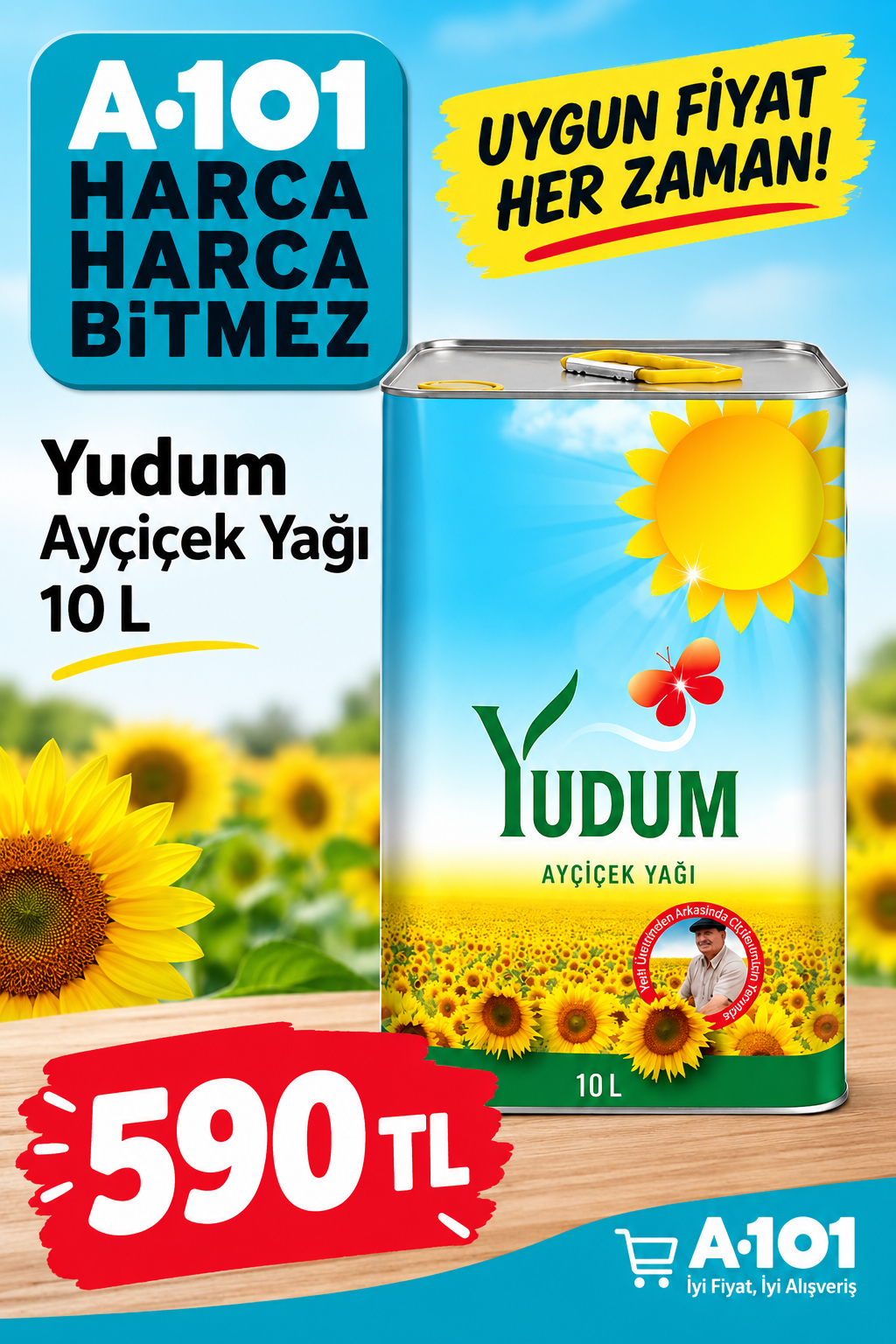 Yudum Ayçiçek 10LT